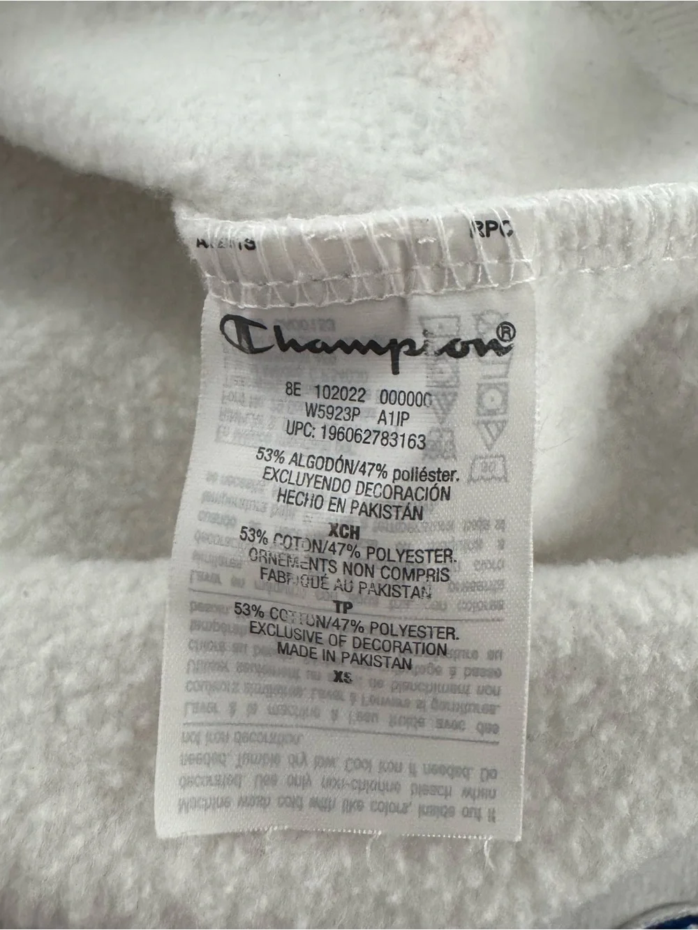 Champion white multicolor